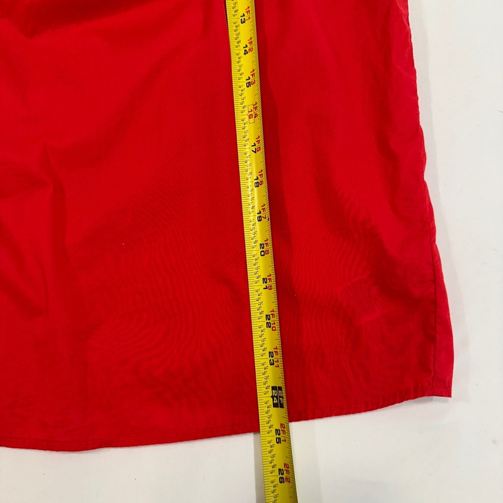 Gap Pintuck Crochet Lace Trim Cami Tank Top Women Size M Red Cotton Boho Summer - Picture 6 of 6